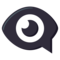 Eye in Speech Bubble emoji on Emojione